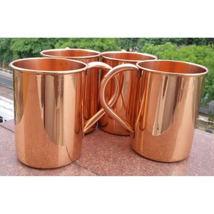 <b>Large</b> Copper Blank Moscow Mule Mug Handmade Pure Copper Moscow Mule Mug Coffee Beer Drinking Mug Hot Selling Creative <b>Cup</b> - Product Image 1
