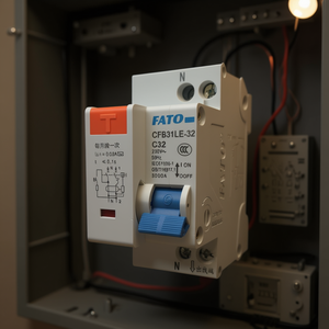 เบรกเกอร์ป้องกันไฟรั่ว FATO CFB31LE 32A 2P 230V 50Hz - Product Image 3