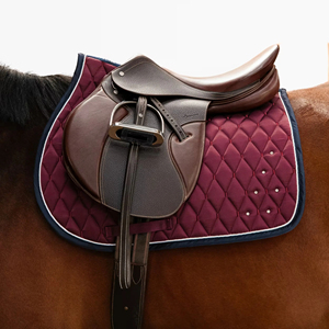 2026 Customized High Quality Leather Fleece Lining Soft <b>Equestrian</b> Saddle Pad For Dressage Jumping Horse Riding Accessories - Product Image 3