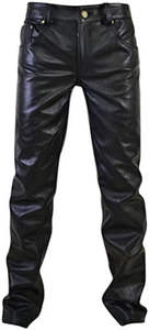 Pantalones de Cuero de Alta Calidad para Hombre, Estilo Urbano, Venta al por Mayor, Ropa de Invierno para Exteriores, Fabricación en Fábrica - Product Image 3