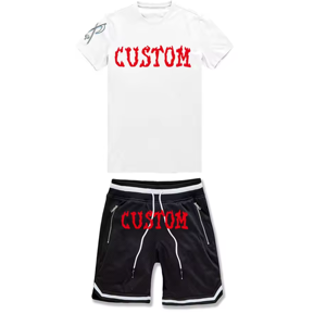 Ensemble short et chemise d'été de haute qualité en deux pièces pour hommes vêtements de gros pour vêtements de sport bas actifs - Product Image 2