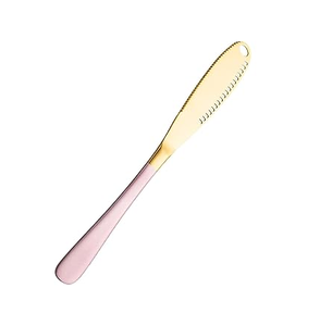 Cuchillo para mantequilla Diseño decorativo Cuchillo para mantequilla de latón y cuchillo para queso Venta caliente Cuchillo para vajilla - Product Image 4