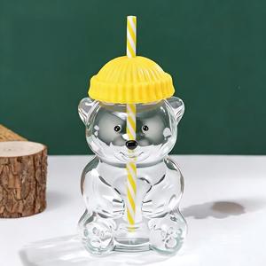 Vaso de Café Frío con Forma de Oso de Peluche Amarillo de Edición Limitada <span class=keywords><strong>2026</strong></span>, con Pajita, Compatible con Starbucks Barista - Product Image 1