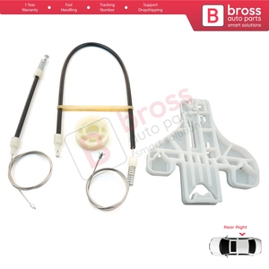 BWR5323 Juego de reparación de regulador de ventanilla eléctrica puerta trasera derecha para Toledo MK3 5P2 2004-2009 Altea 5P1 XL 5P5 5P8 Bross Auto Parts - Product Image 2