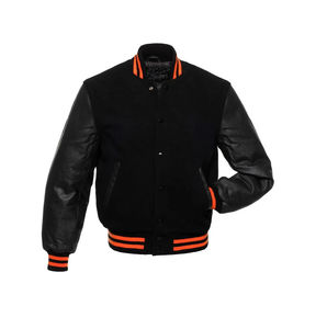 Veste de baseball varsity personnalisée de haute qualité du fabricant OEM, veste de travail d'hiver, broderie en chenille, cuir, nouveauté - Product Image 3