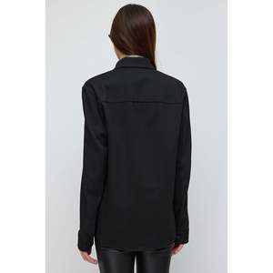 Chaqueta Camisa Negra Holgada con Bolsillos - Product Image 5