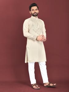 Nouveau Designer Outfit Top Qualité Haute Sur Demande Meilleur Pyjama Kurta En Soie Douce Avec Vrai Miroir Travail À La Main Vente Complète Approvisionnement D'usine - Product Image 2