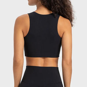Sujetador deportivo de alto soporte sin costuras Sujetador de entrenamiento deportivo Top Cuello Soporte Entrenamiento Correr Ropa de fitness Gimnasio Sujetador de yoga - Product Image 5