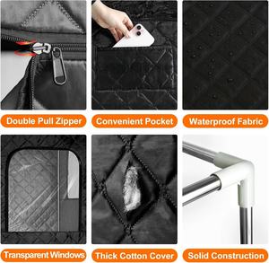 กล่องซาวน่าพกพา BAFAN รุ่นโมเดิร์น ไฟแดง 660 นาโนเมตร อินฟราเรด สำหรับ 2 คน ใช้ในบ้าน - Product Image 3