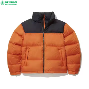 Veste d'hiver matelassée personnalisable pour homme Behram International, surdimensionnée, en polyamide brillant, OEM, écologique, style streetwear - Product Image 3