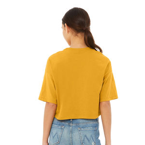 Camiseta de manga corta de gran tamaño personalizada, ropa de gimnasio, Camiseta corta de algodón en blanco informal para mujer, camisetas cortas de algodón en blanco, camiseta OEM - Product Image 3