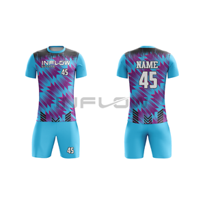 เสื้อฟุตบอลโพลีเอสเตอร์100% เสื้อฟุตบอลสโมสรชุดฟุตบอลชุดผ้าทีมเจอร์ซีย์แบบกำหนดเอง - Product Image 3