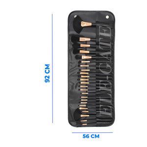 ชุดแปรงแต่งหน้าระดับมืออาชีพ 24 ชิ้น ขนแปรงสังเคราะห์นุ่มพิเศษ สำหรับใบหน้า แก้ม ริมฝีปาก พร้อมบรรจุภัณฑ์ PU - แถมฟรีตัวอย่าง - Product Image 5