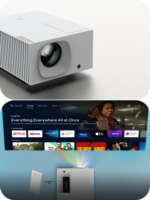 Nouveau projecteur LED Vivibright D7000 4K Ready Android 14 2026 avec fonctionnalité TV Stick intégrée et haute luminosité