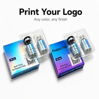 Boîte à pilules personnalisée avec logo, étanche, pour médicaments, 3 ml/10 ml, étiquette, boîte Pep, 1 paquet, 2 flacons, fermeture magnétique, plateau en plastique