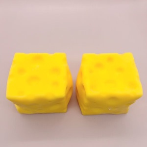 Slow Rising Cheese <b>Squishy</b> Stress Relief Toy TPR Soft Squeeze Decompression Toy for Kids Adults - Product Image 5