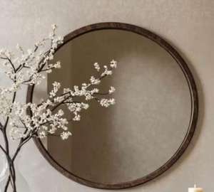 <b>Wooden</b> <b>mirror</b> <b>frame</b> adds natural warmth and timeless elegance, highlighting craftsmanship and organic beauty - Product Image 4