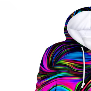 Sweat à capuche personnalisé sublimé pour homme, imprimé intégral, en polaire polyester 340 g/m², respectueux de l'environnement - Product Image 2