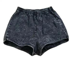 Streetwear été personnalisé hommes ensemble court haute qualité lavé à l'acide t-shirt et short grande taille hommes ensembles - Product Image 6