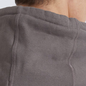 Sudadera con capucha marrón informal para hombre, suave y cómoda para uso diario, tejido de punto, técnica lavada, estilo relajado - Product Image 3