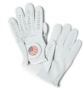 Gant de golf en cuir Cabretta de qualité supérieure avec drapeau américain, main gauche, performance patriotique, logo personnalisé OEM - Product Image 5