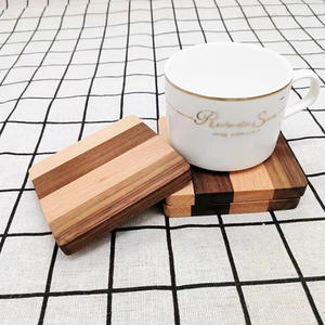 Classic Wooden <b>Coasters</b> Solid Natural <b>Drink</b> Mats <b>for</b> Hot and Cold Beverages Daily Tabletop Protection - Product Image 1