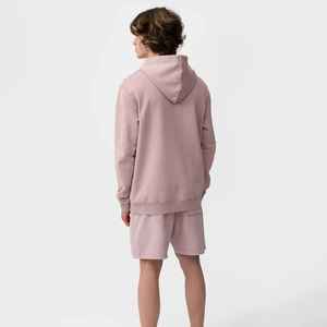 Pantalones cortos unisex de verano con logotipo personalizado de algodón pesado para hombre, ropa de calle estilo lavado con ácido vintage, serigrafía, patrón sólido - Product Image 4