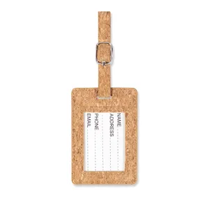 Sustainable COCO Cork <b>Luggage</b> <b>Label</b> Eco-Friendly Travel Kit Gadgets - Product Image 2