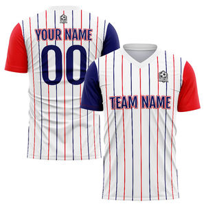 Tenues d'entraînement de club de football professionnel, maillots de football vintage de haute qualité pour équipes, ensemble personnalisé à manches courtes et respirant - Product Image 3