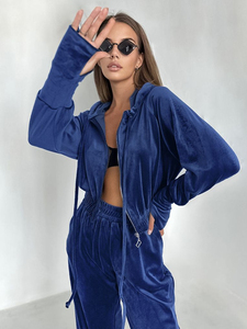 ชุดวอร์มมีฮู้ดและกางเกงมีฮู้ดสำหรับผู้หญิงชุดวอร์ม2ชิ้นสำหรับผู้ใหญ่ - Product Image 3