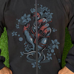 Haute qualité hommes épais fermeture éclair sweats à capuche coton français éponge surdimensionné coupe régulière hiver brodé Zip personnalisé goutte épaule - Product Image 2