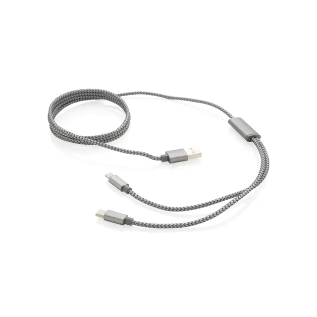 Customized 3-in-1 Braided Cable USB Gadget for Promotional Gadgets