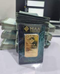 Lingote de Oro 999 Chapado en Oro con Grabado Personalizado de Gran Venta - Product Image 1