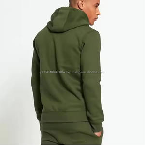 Conjunto de 2 Piezas para Hombre, Sudadera con Doble Cremallera y Pantalones Deportivos con Pedrería, 350 g/m², Estilo Urbano, Tallas Grandes - Product Image 2