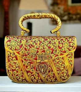 Bolso de Mano de Metal con Diseño de Mosaico de Latón con Acabado Antiguo para Mujer, Venta al por Mayor, Marco de Metal de Antique Creations - Product Image 5