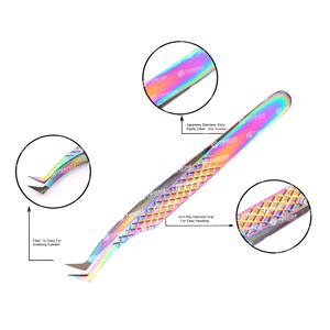 OEM vente en gros de haute qualité Vetus antistatique pince à épiler en acier inoxydable pince à cils droite professionnelle disponible tous - Product Image 4