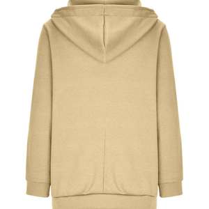 Unisex logotipo personalizado transpirable a prueba de viento respetuoso con el medio ambiente cremallera completa polar bordado con capucha invierno estilo Hip Hop venta al por mayor sólido - Product Image 4