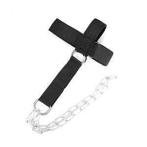 Adjustable Nylon <b>Head</b> Harness for Gym Fitness <b>Training</b> Weightlifting Equipment with Chain Neck Power <b>Training</b> Belt New Design - Product Image 2