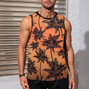 Débardeur d'été Confortable Activewear Muscle Fit Sporty Tank Top Fabriqué à partir de 100% Polyester respirant et Durabilité Casual Gym - Product Image 5