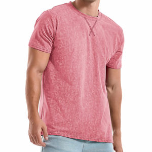 Offre Spéciale toutes les tailles hommes chemises nouvelle mode coloré tenue décontracté Logo personnalisé Stock en vrac mélange vêtements 100% coton t-shirts - Product Image 2