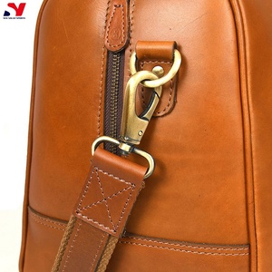 Estilo Vintage Crazy Horse cuero de vaca genuino duffel Weekender viaje duffle bolsas para hombres pu cuero duffle bag alta calidad - Product Image 5