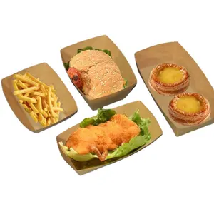 Scatole cibo Togo contenitori di carta per il confezionamento di Fast Food patatine fritte salsiccia di pollo fritto