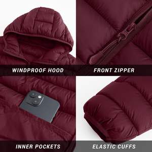 Servicio OEM, Chaqueta de Invierno Ligera para Hombre, Resistente al Viento y al Agua, Chaqueta Acolchada para Senderismo y Camping, Logotipo Frontal Personalizado - Product Image 5