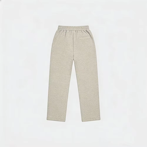 Pantalon de survêtement gris à jambe droite pour homme, printemps-automne, avec impression de lettres personnalisée sur l'entrejambe - Style sportif - Product Image 2