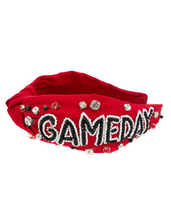 Bandeau GAMEDAY / Bandeau de Jour de Match Perlé avec Strass et Perles Clemson LSU Tigers UGA / Vêtements de Jour de Match - Product Image 4