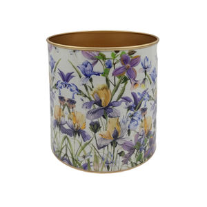 Juego de 3 Macetas Metálicas de Estilo Único con Adhesivos Decorativos de Esmalte, Macetas Grandes para Flores, Decoración del Hogar e Interior, Hechas a Mano y Personalizadas - Product Image 2