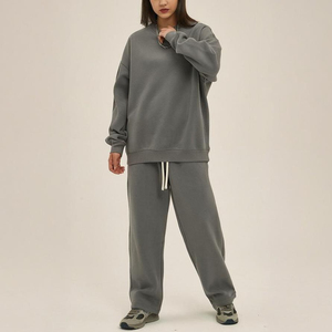 ชุดสเวตเตอร์ผ้าคอตตอนโพลีเอสเตอร์ลำลองคอกลมขนแกะไซส์ใหญ่พิเศษสำหรับฤดูใบไม้ร่วงฤดูหนาว - Product Image 2