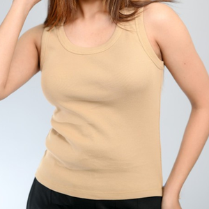 Débardeur femmes grande taille perles 2025 coton biologique doux respirant fabricant OEM décontracté hiver Fitness Gym vêtements de sport - Product Image 4