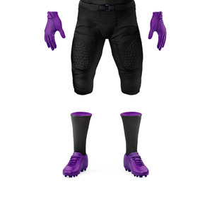Uniforme unisexe de football américain personnalisable ensembles fabriqués en usine grande taille respirant évacuant l'humidité impression unique de nouveau design - Product Image 5