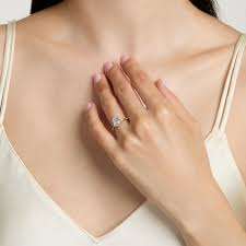 Anillo de Boda de Plata de Ley 925 con Diamante Cultivado en Laboratorio, Corte Brillante Redondo, Certificado IGI, para Fiestas y Eventos - Product Image 5